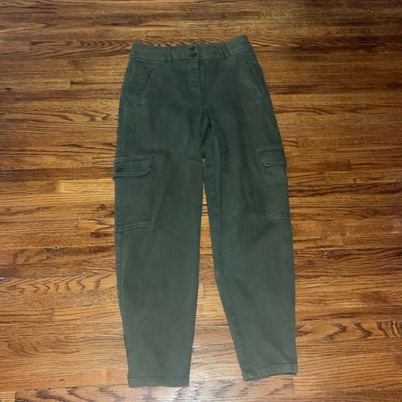 Wilfred Free Aritzia Modern Cargo Pants Size 8 Khaki Green - Picture 2 of 10